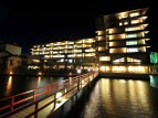 湯めぐり湖道 夜